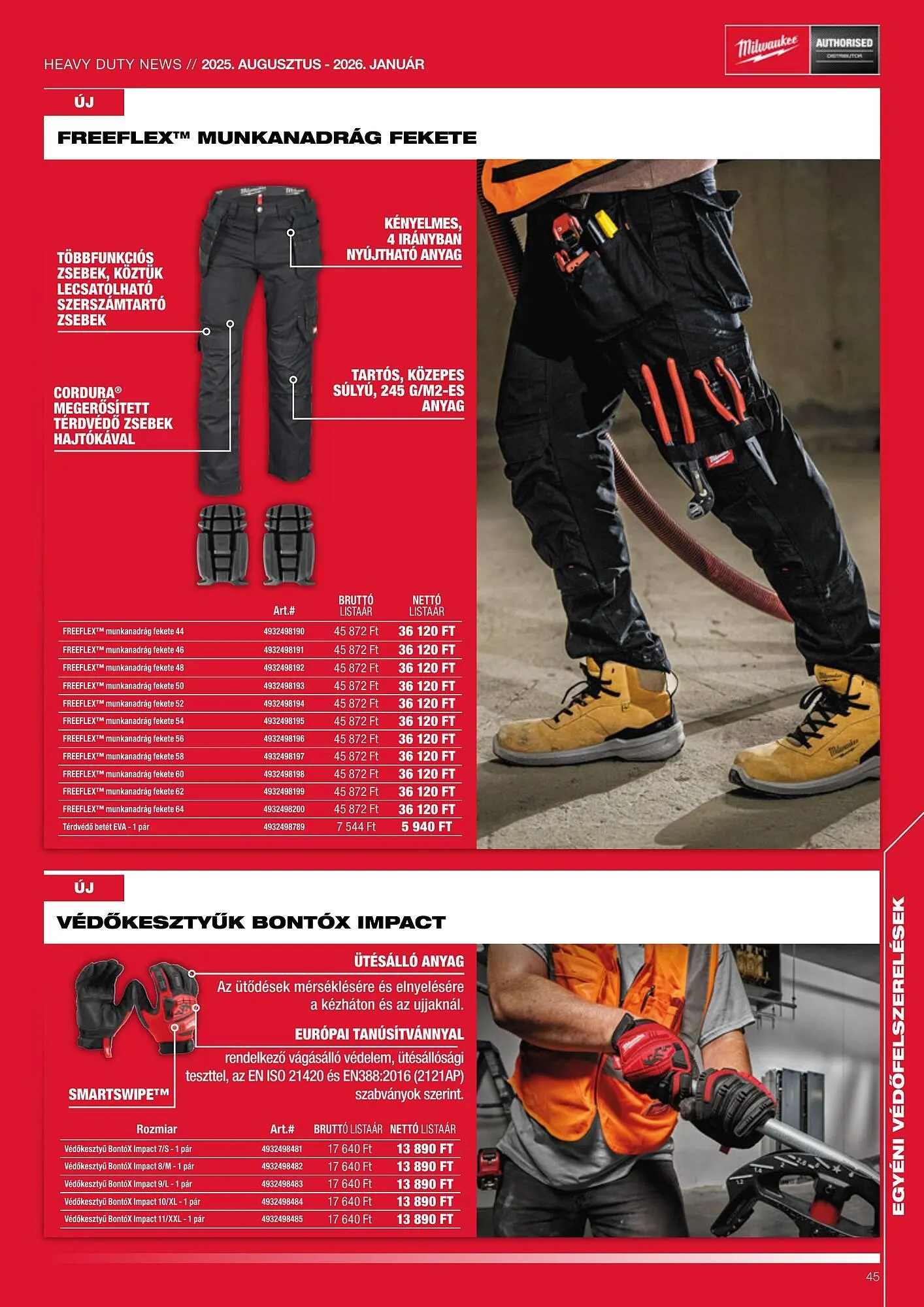Katalógus Milwaukee akciós újság augusztus 1.-tól január 31.-ig 2026. - Oldal 45