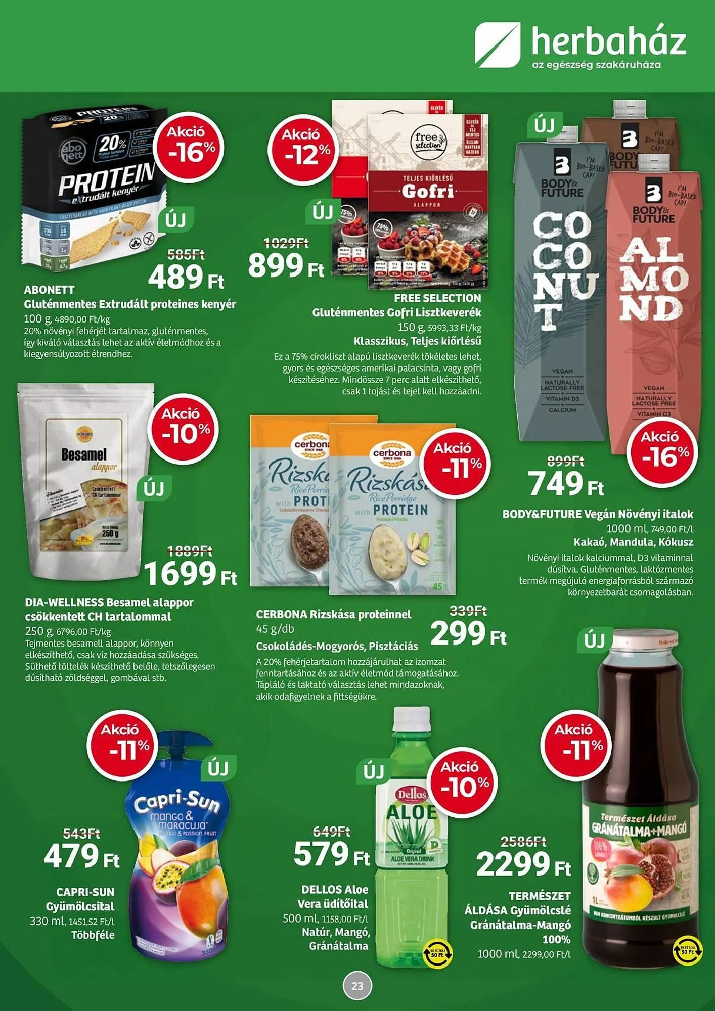 Katalógus Herbaház akciós újság november 3.-tól november 30.-ig 2025. - Oldal 23