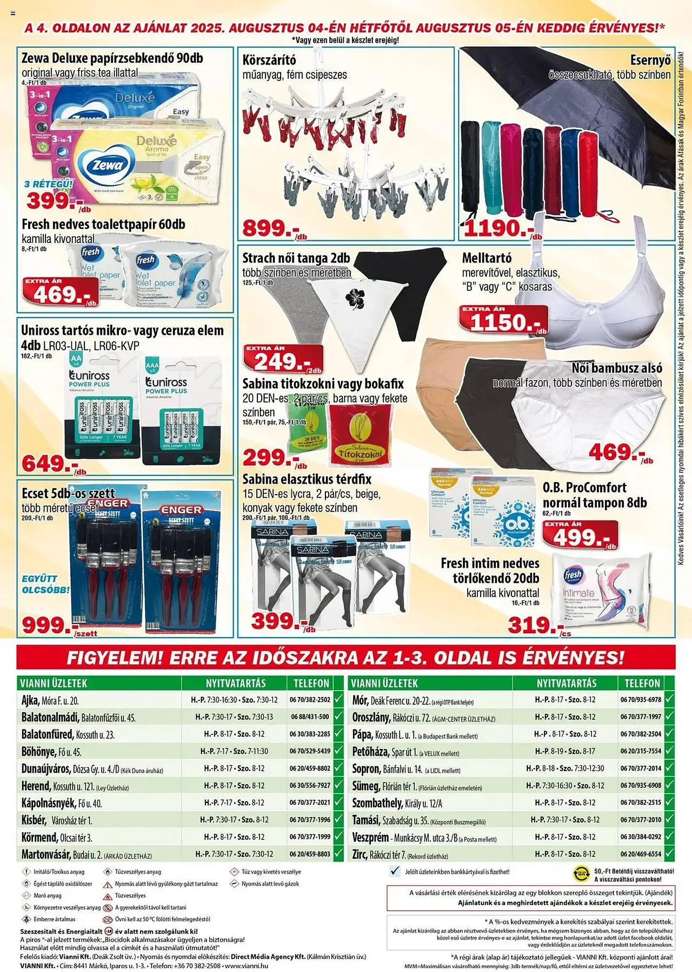 Katalógus Vianni Drogéria akciós újság július 30.-tól augusztus 5.-ig 2025. - Oldal 4