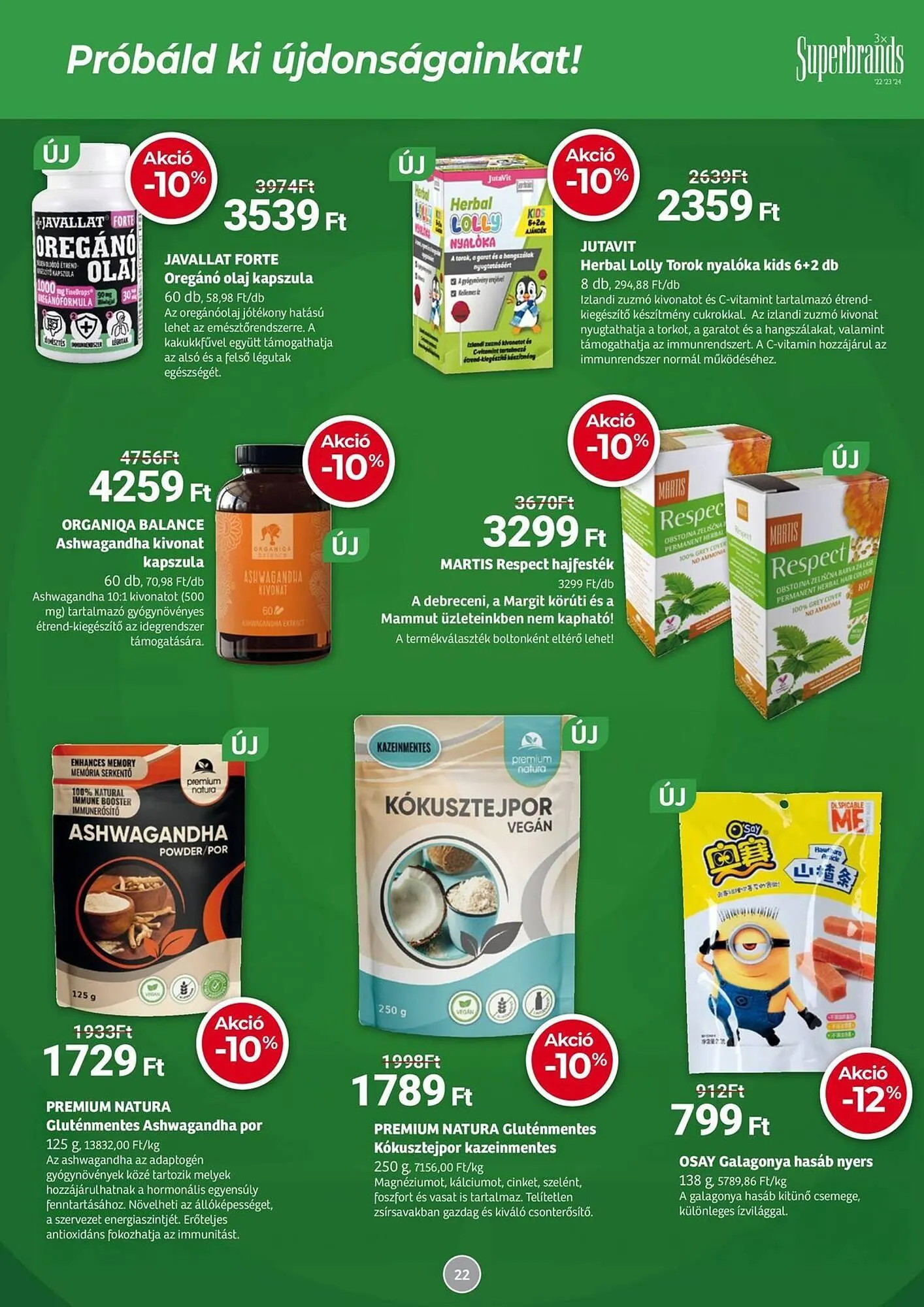 Katalógus Herbaház akciós újság november 3.-tól november 30.-ig 2025. - Oldal 22