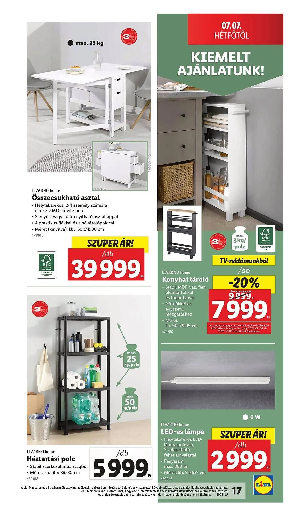 Katalógus Lidl akciós újság július 3.-tól július 9.-ig 2025. - Oldal 17