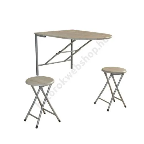 Nápoly reggeliző szett, fehérített tölgy