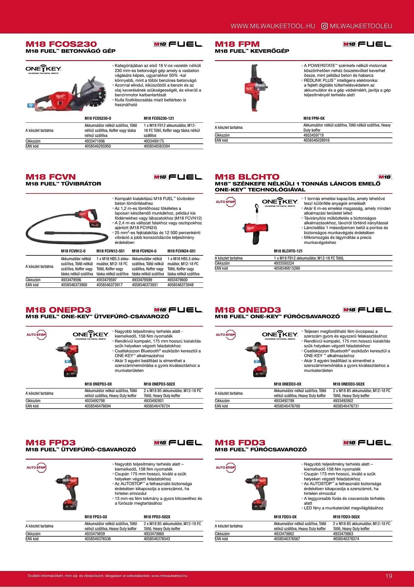 Katalógus Milwaukee akciós újság szeptember 16.-tól december 31.-ig 2026. - Oldal 19