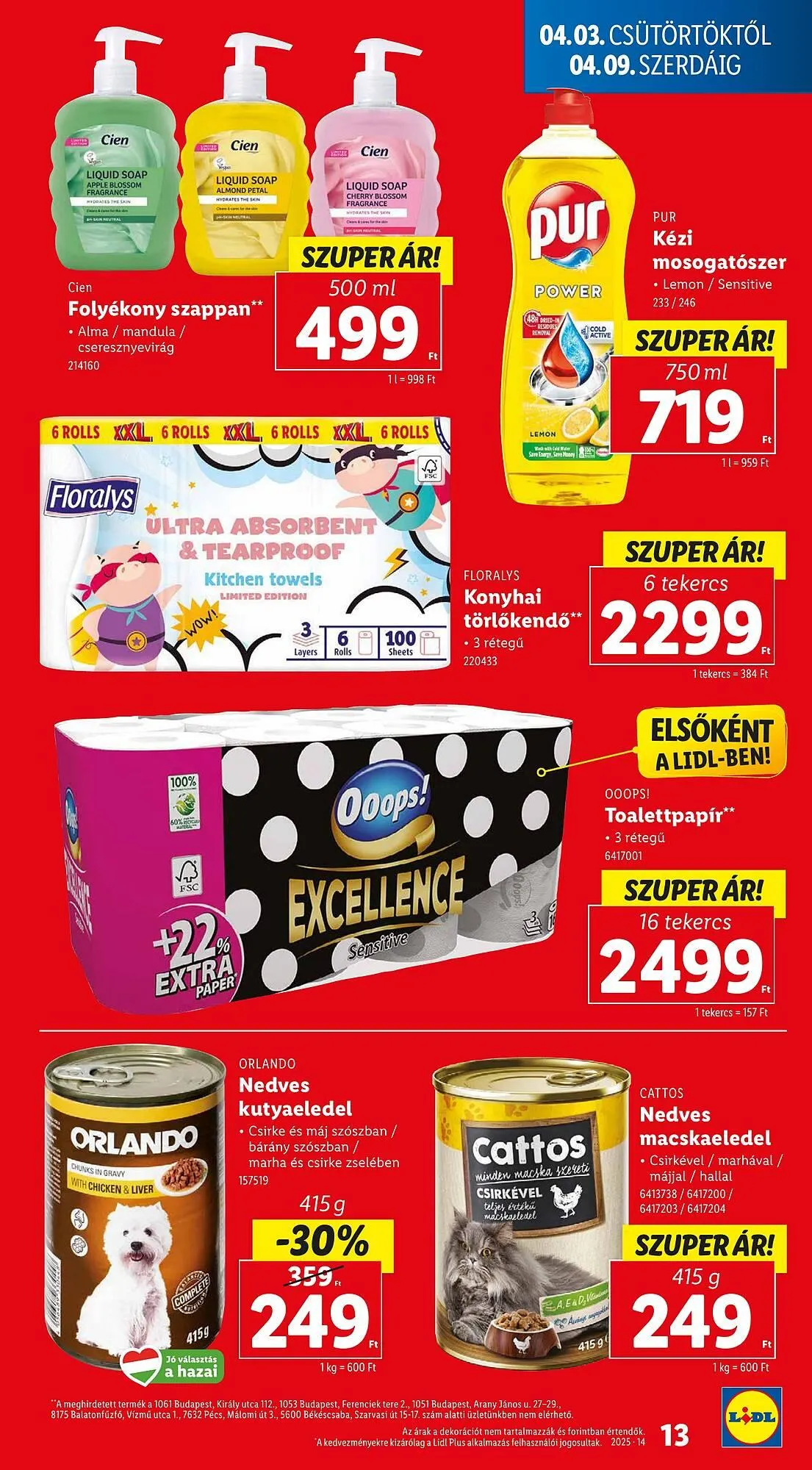 Katalógus Lidl akciós újság április 3.-tól április 9.-ig 2025. - Oldal 13