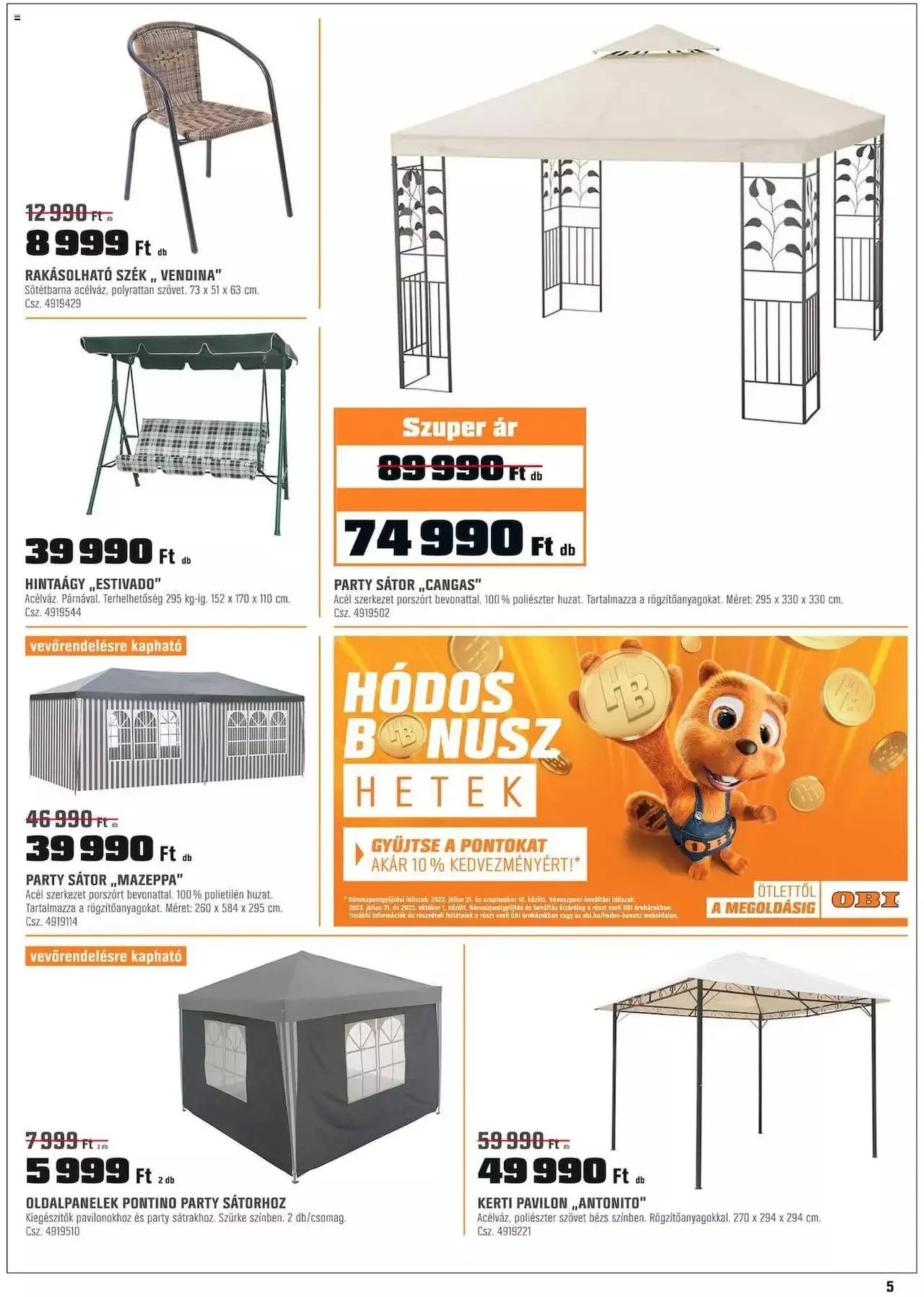 Katalógus OBI Aktuális ajánlatok augusztus 12.-tól szeptember 3.-ig 2023. - Oldal 5