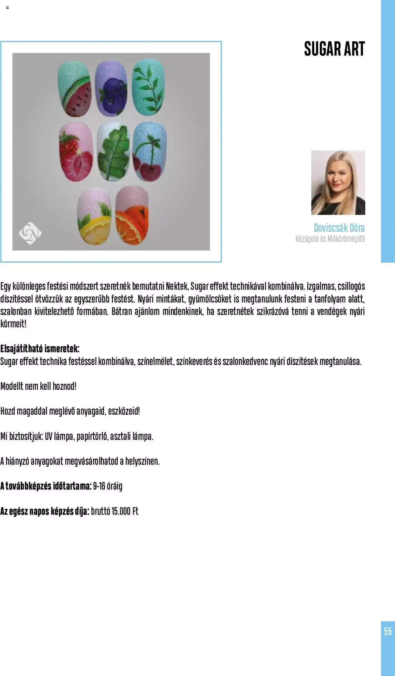 Katalógus Crystal Nails - Oktatási kézikönyv szeptember 5.-tól december 31.-ig 2023. - Oldal 55