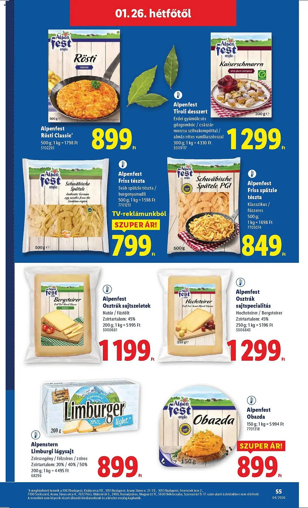 Katalógus Lidl akciós újság január 22.-tól január 28.-ig 2026. - Oldal 55