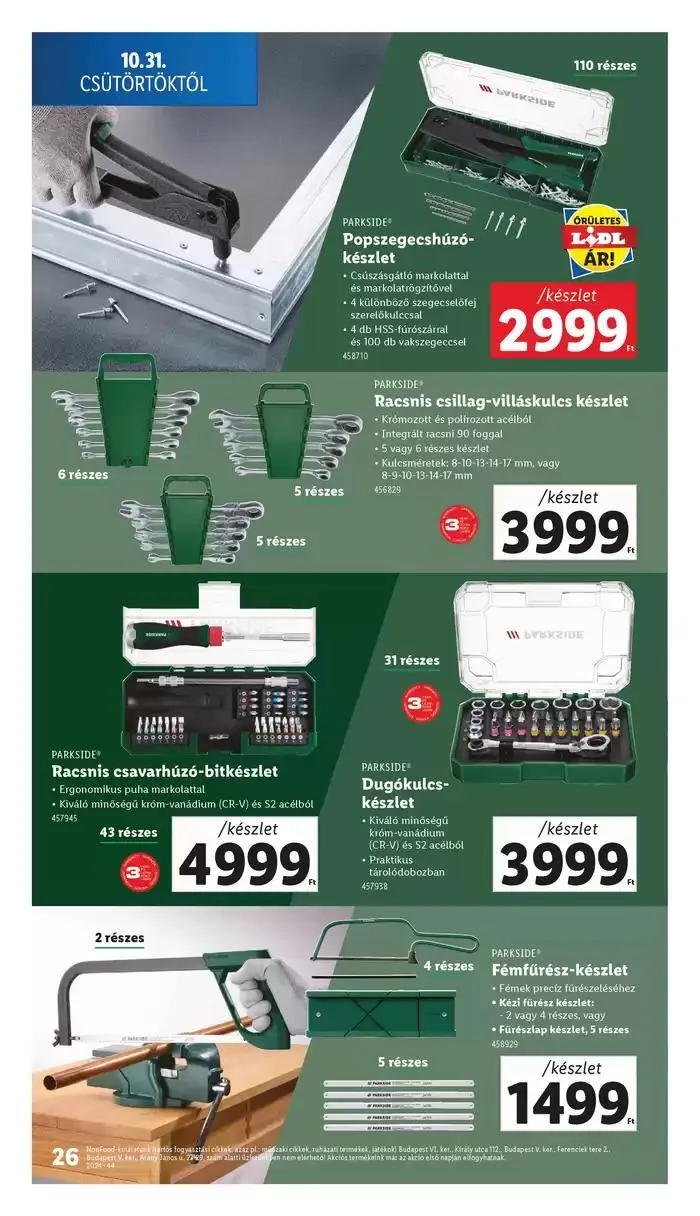 Katalógus Akciós újság – 44. hét október 31.-tól november 6.-ig 2024. - Oldal 26