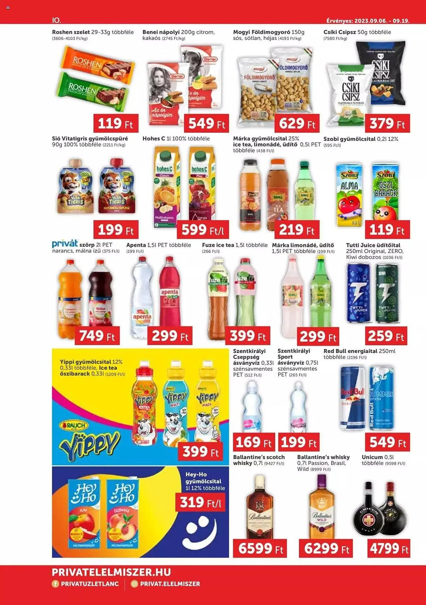 Katalógus PRIVÁT akciós újság szeptember 6.-tól szeptember 19.-ig 2023. - Oldal 10