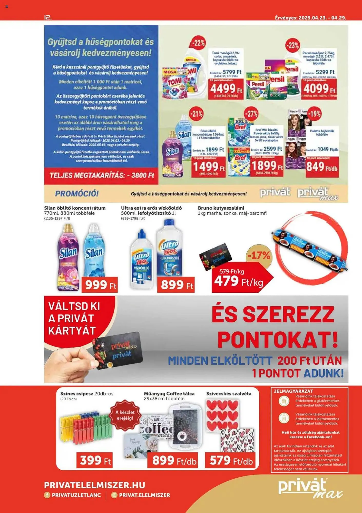 Katalógus PRIVÁT akciós újság április 23.-tól április 29.-ig 2025. - Oldal 12