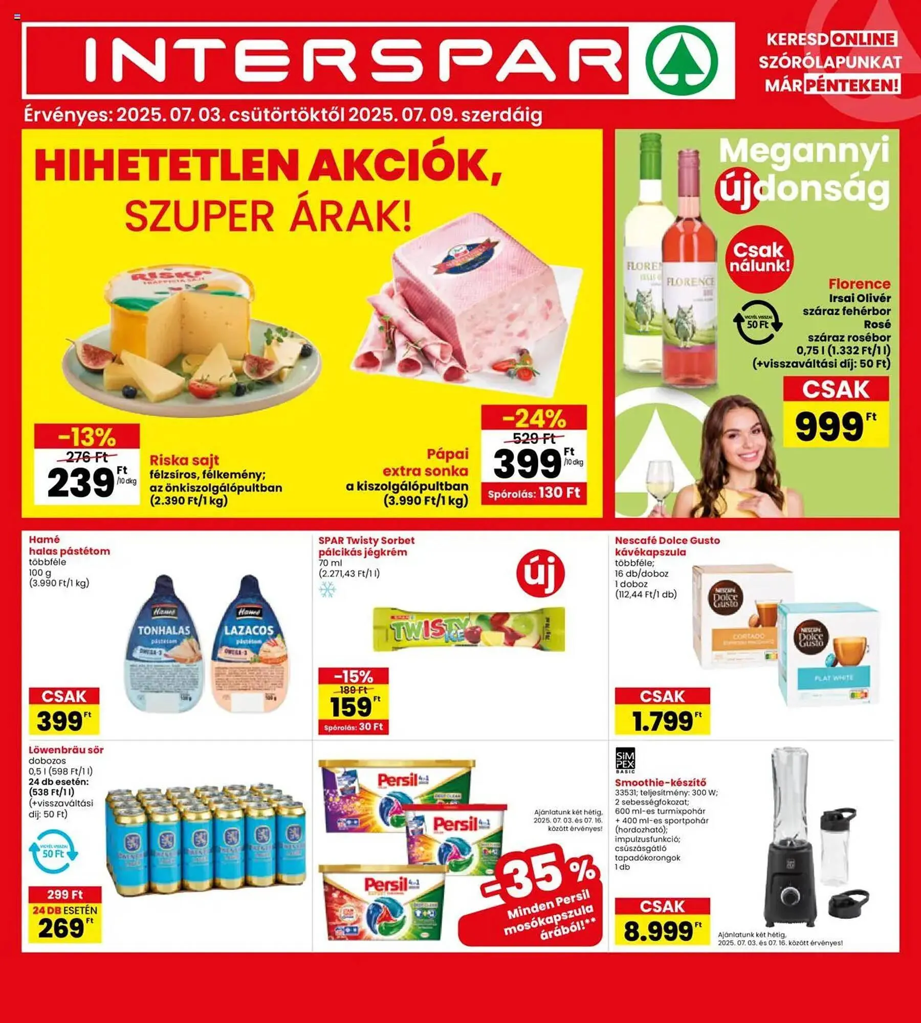 Katalógus Interspar akciós újság július 3.-tól július 9.-ig 2025. - Oldal 1