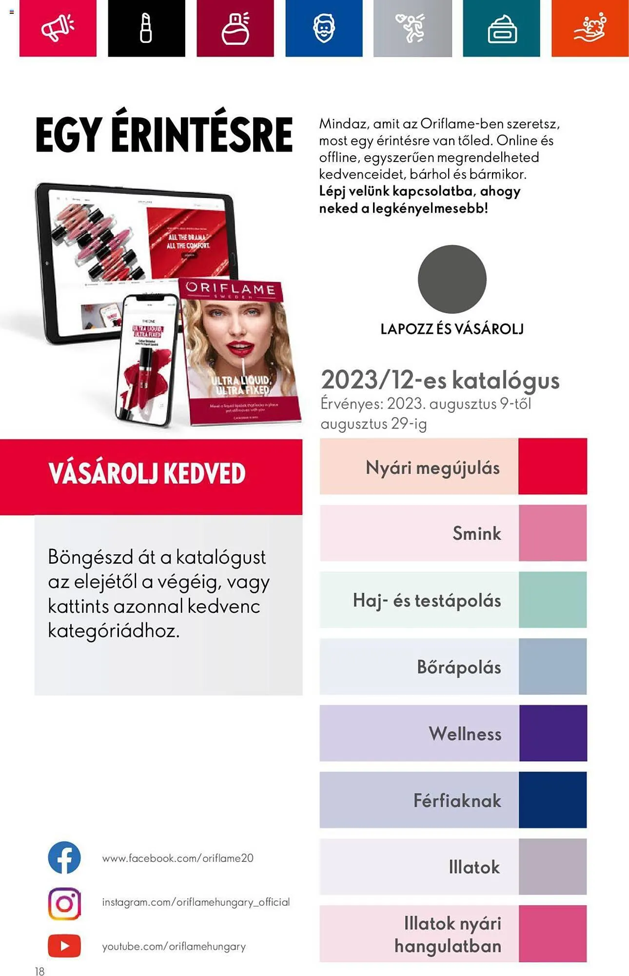 Katalógus Oriflame akciós újság augusztus 9.-tól augusztus 29.-ig 2023. - Oldal 20