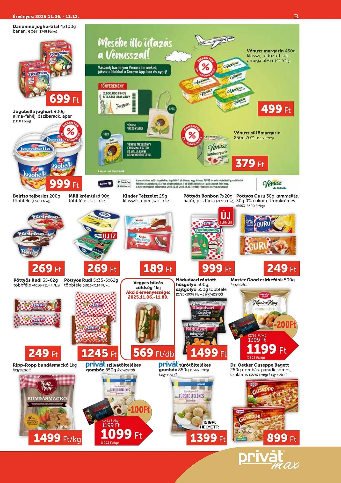 Katalógus PRIVÁT akciós újság november 6.-tól november 12.-ig 2025. - Oldal 3