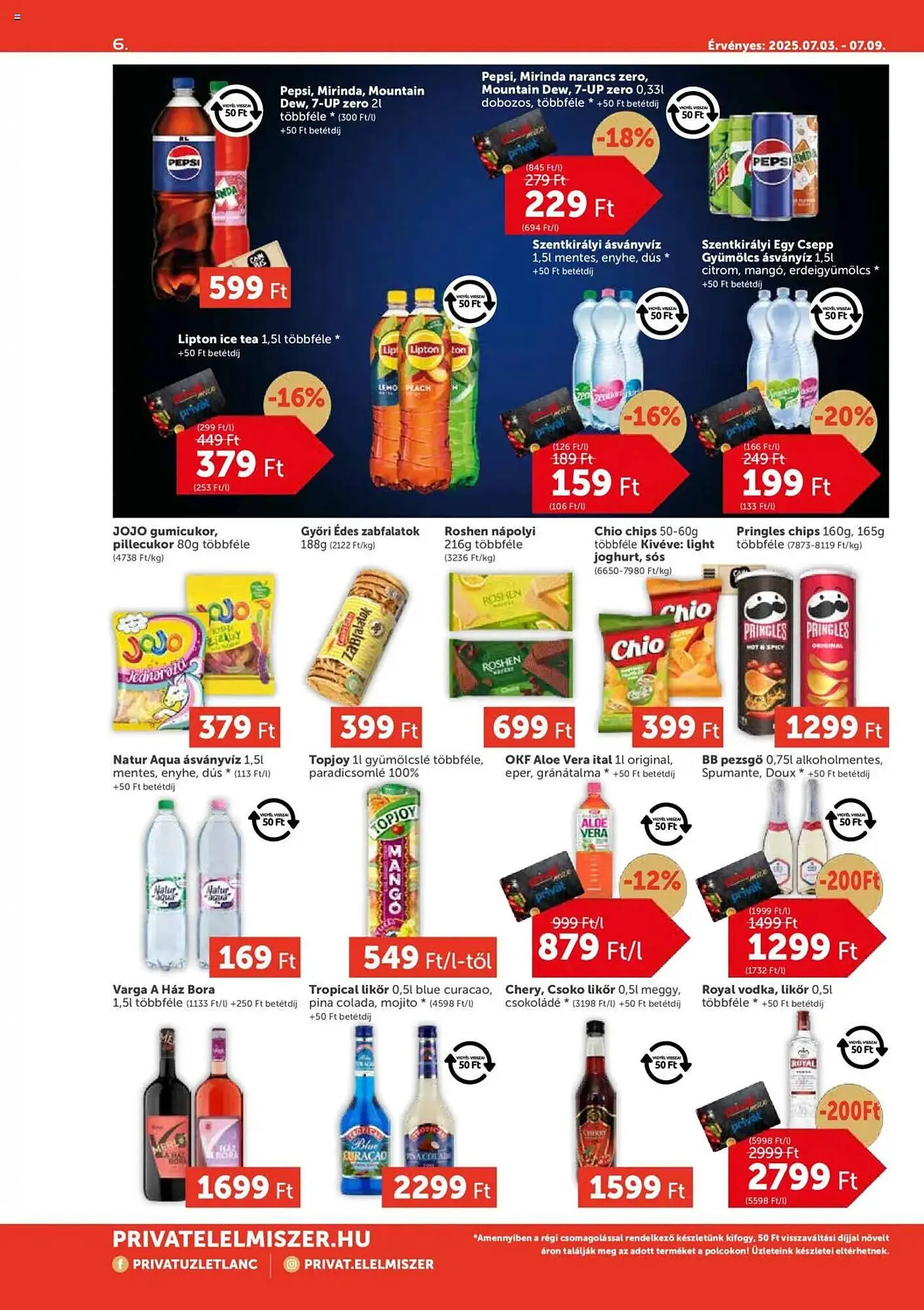 Katalógus PRIVÁT akciós újság július 3.-tól szeptember 7.-ig 2025. - Oldal 6