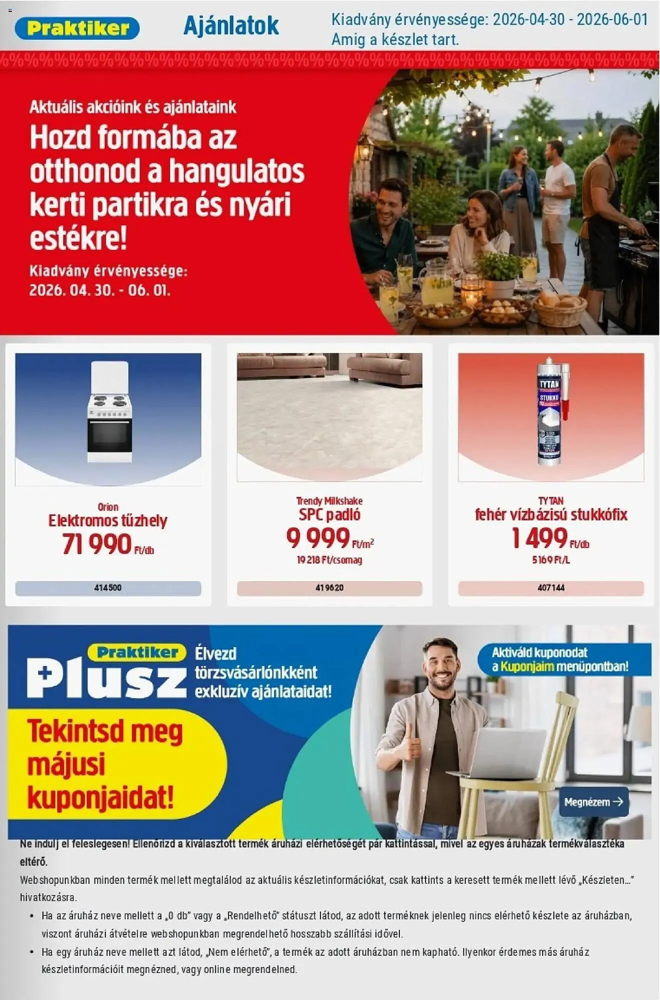 Katalógus Praktiker akciós újság április 30.-tól június 1.-ig 2026. - Oldal 1