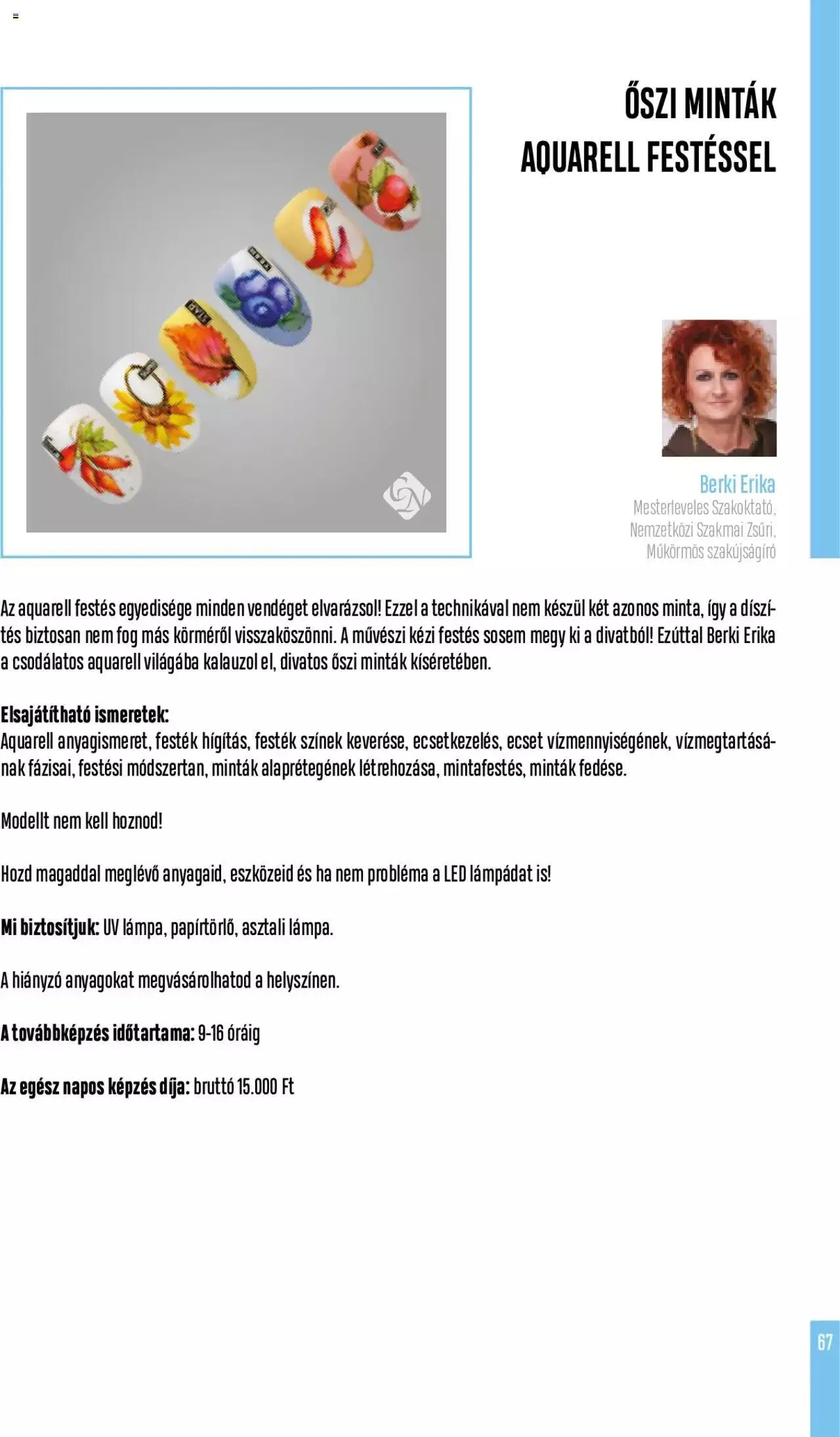 Katalógus Crystal Nails - Oktatási kézikönyv szeptember 5.-tól december 31.-ig 2023. - Oldal 67