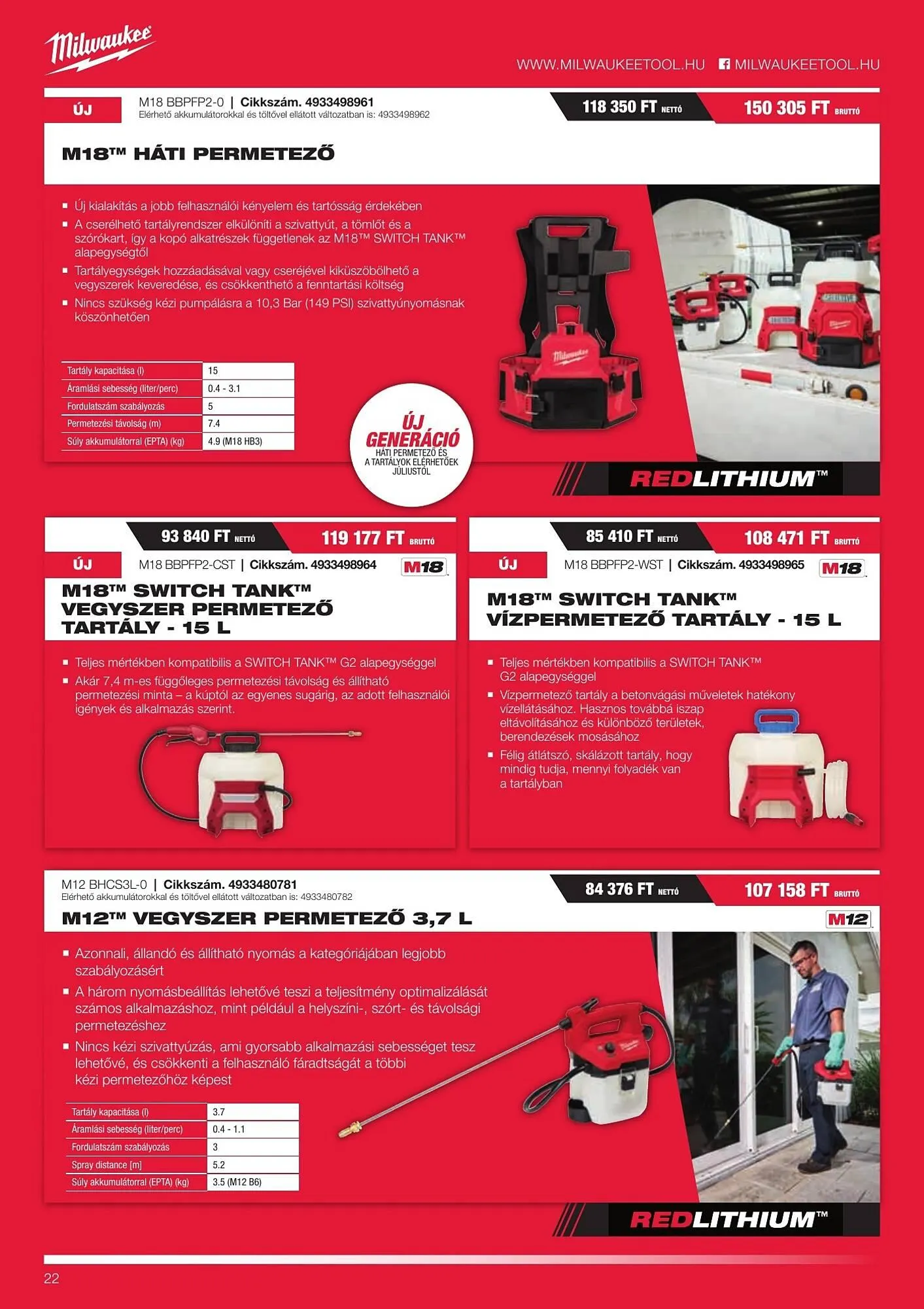 Katalógus Milwaukee akciós újság szeptember 16.-tól december 31.-ig 2025. - Oldal 22