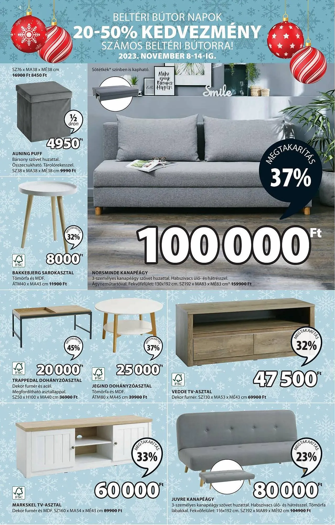 Katalógus JYSK akciós újság november 8.-tól november 26.-ig 2023. - Oldal 4