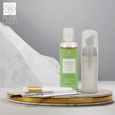 100 ml zöld tea illatú szempillasampon kellékekkel