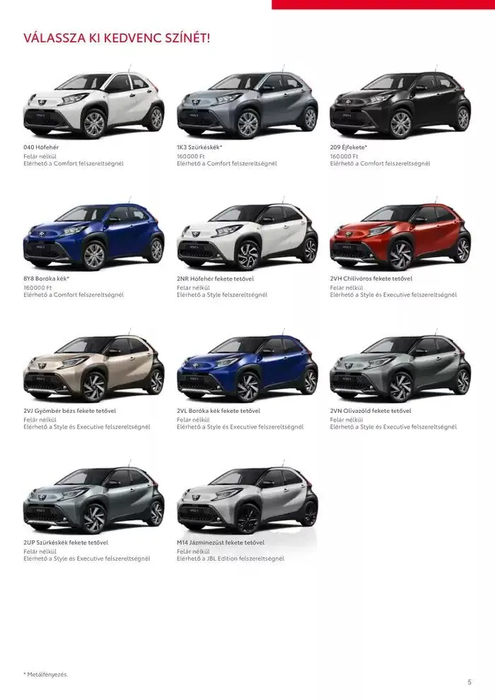 Katalógus Toyota Új AYGO X november 26.-tól november 26.-ig 2025. - Oldal 5