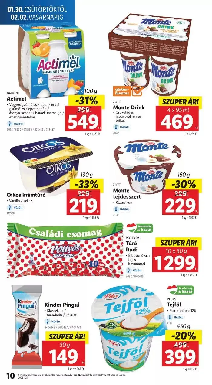 Katalógus Akciós újság – 05. hét január 30.-tól február 5.-ig 2025. - Oldal 10
