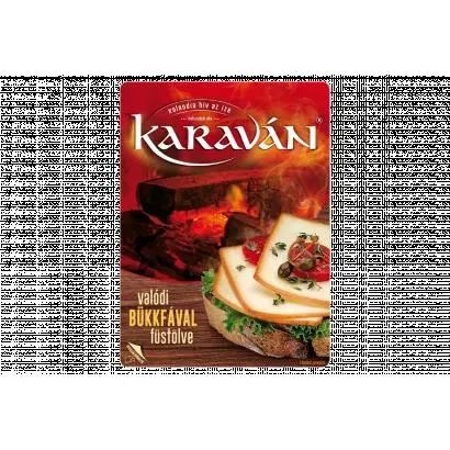 Karaván Smoked, Sliced, Fat, Processed Cheese 125 g