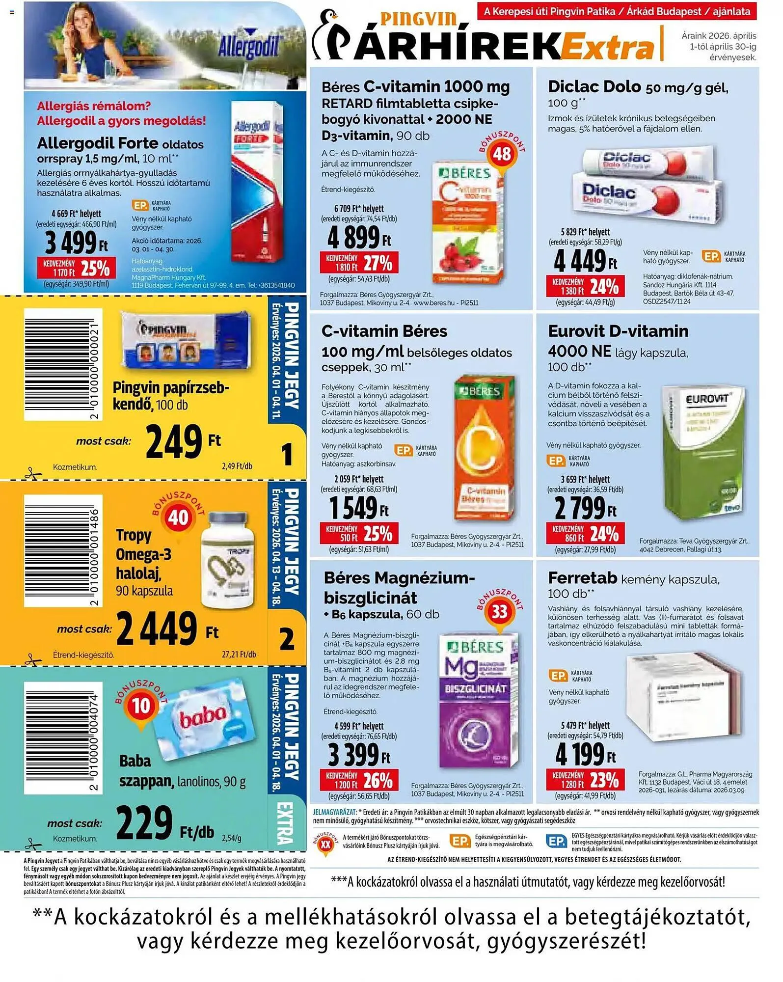 Katalógus Pingvin Patika akciós újság április 1.-tól április 30.-ig 2026. - Oldal 4
