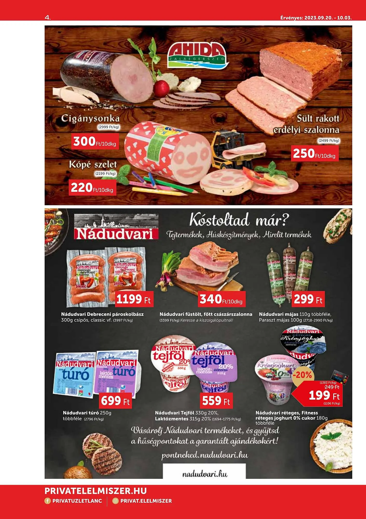 Katalógus PRIVÁT max akciós újság szeptember 20.-tól október 10.-ig 2023. - Oldal 4