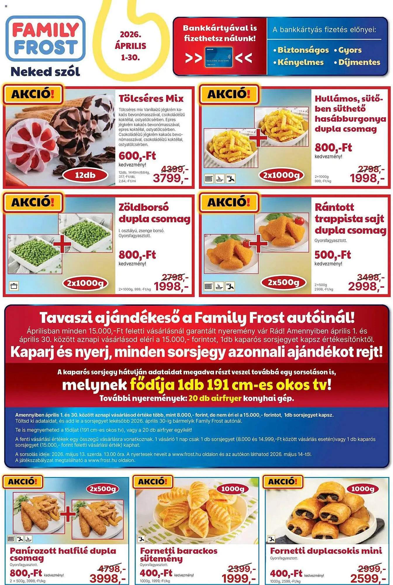 Katalógus Family Frost akciós újság április 1.-tól április 30.-ig 2026. - Oldal 1