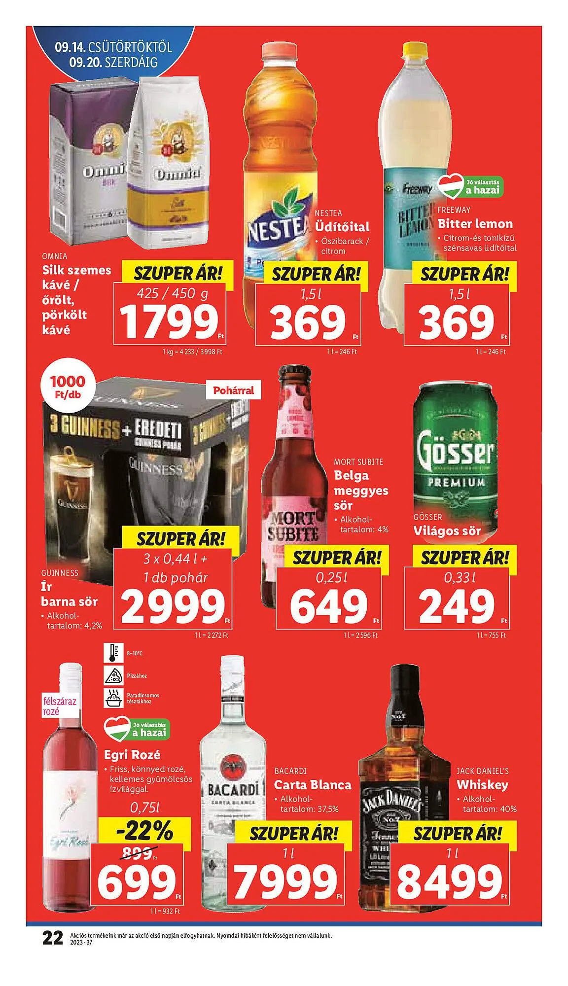Katalógus Lidl akciós újság szeptember 14.-tól szeptember 20.-ig 2023. - Oldal 22