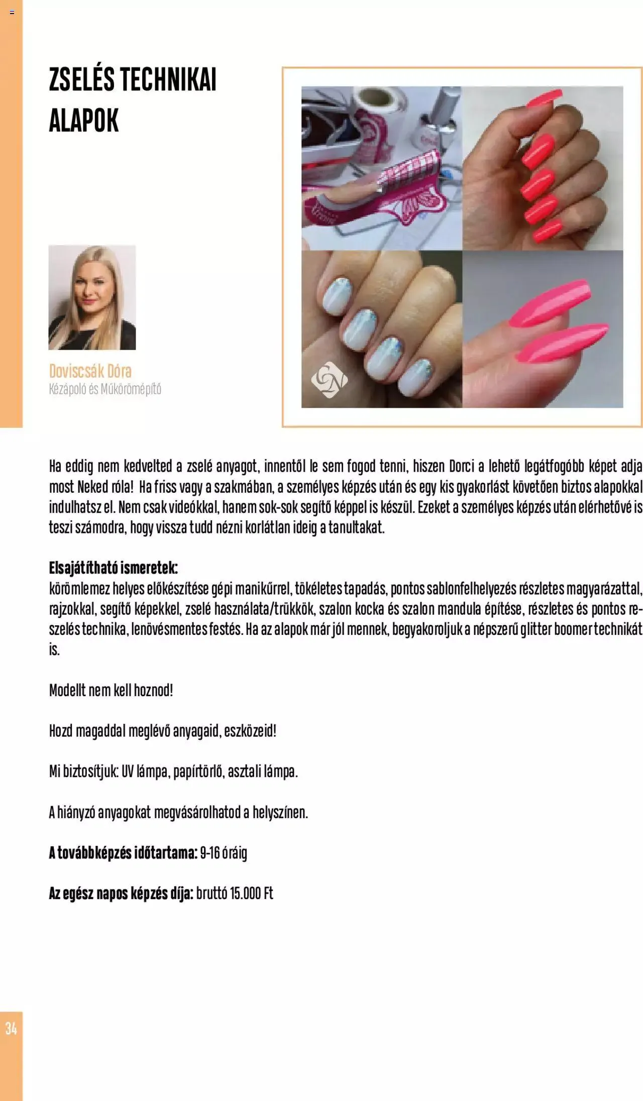 Katalógus Crystal Nails - Oktatási kézikönyv szeptember 5.-tól december 31.-ig 2023. - Oldal 34