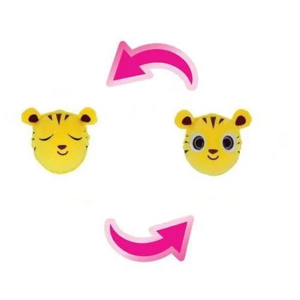 Kifordítható állatok 12 cm-es - sárga