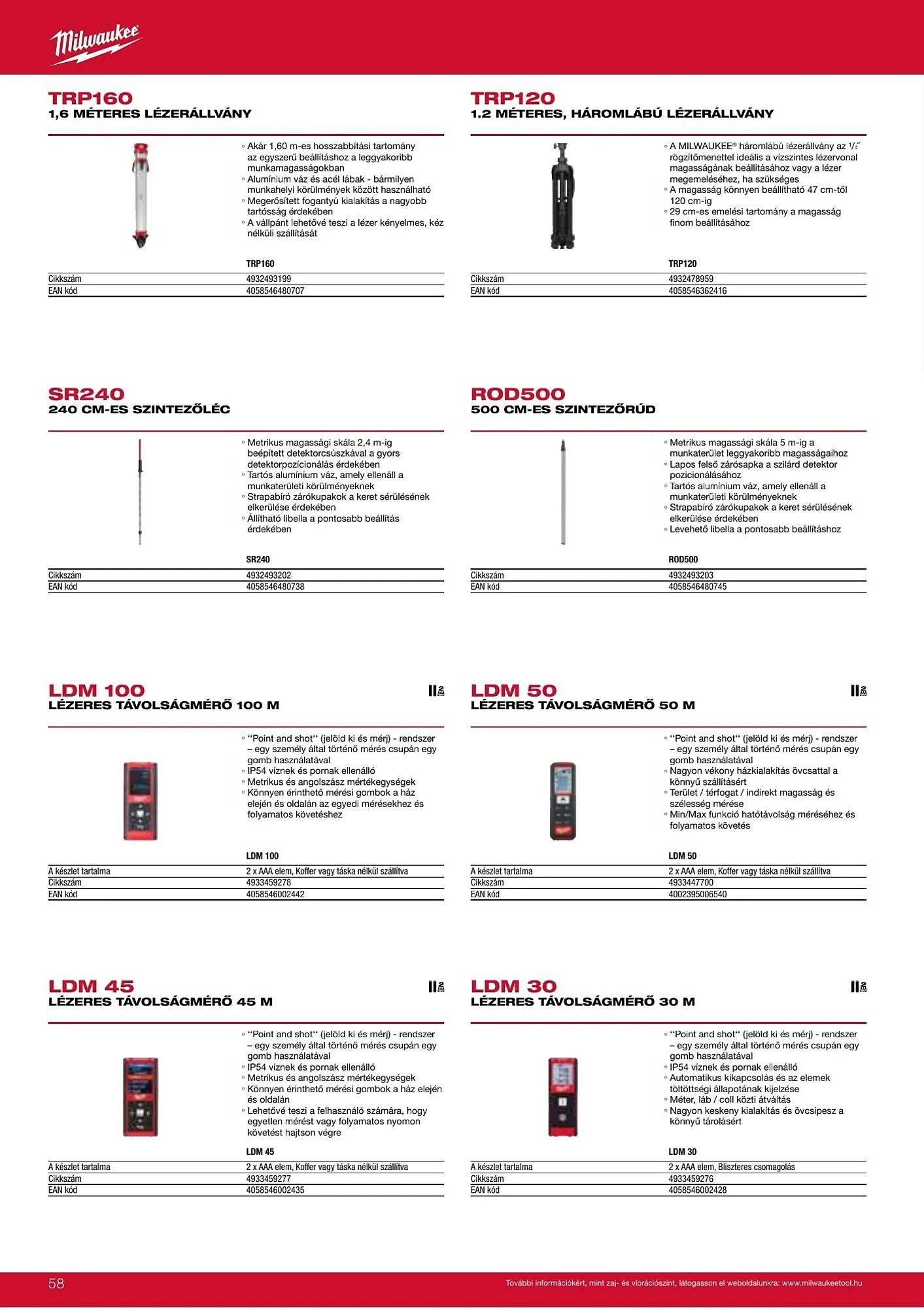 Katalógus Milwaukeetool akciós újság augusztus 14.-tól december 31.-ig 2025. - Oldal 58