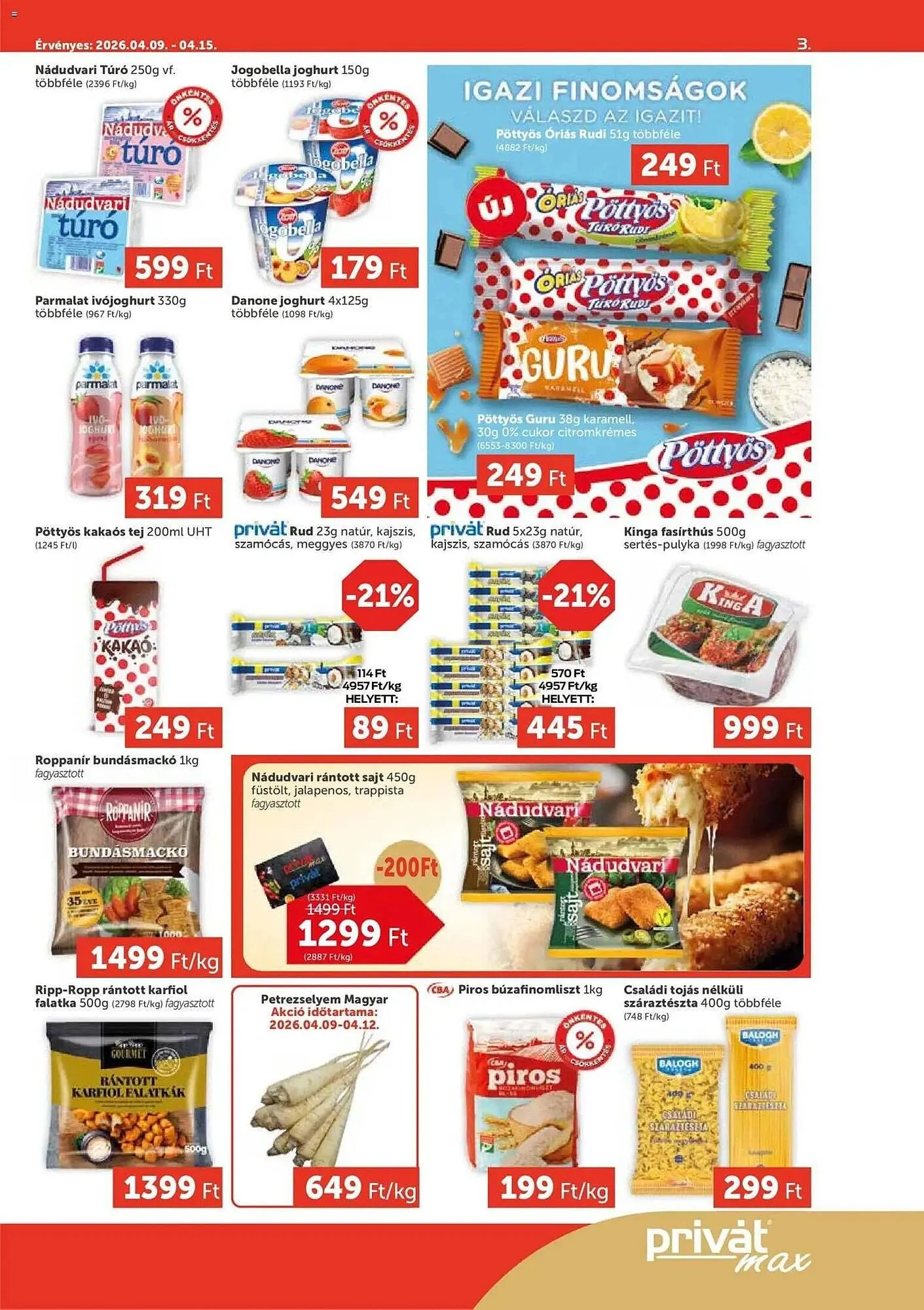 Katalógus PRIVÁT akciós újság április 9.-tól április 15.-ig 2026. - Oldal 3