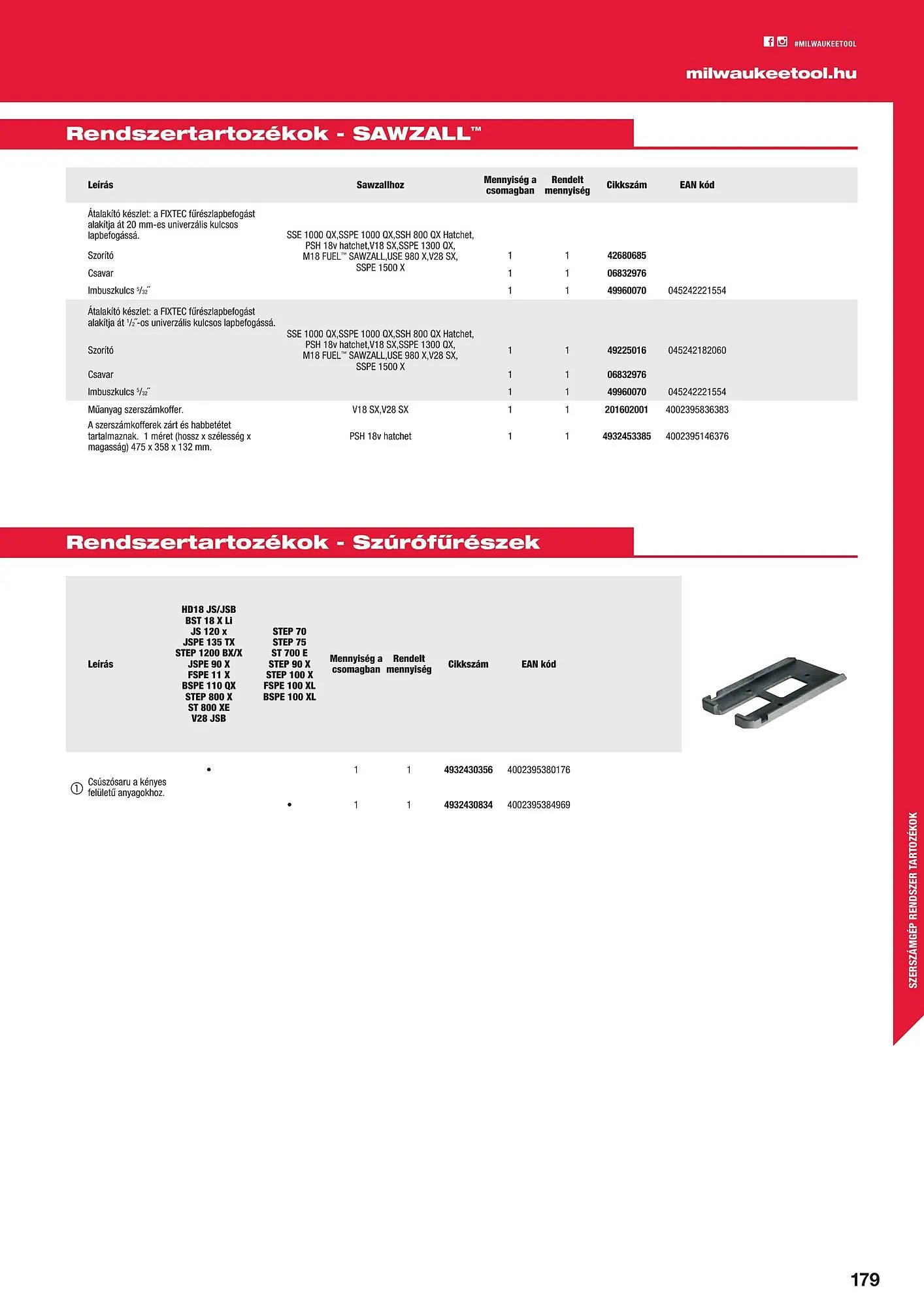 Katalógus Milwaukeetool akciós újság augusztus 14.-tól december 31.-ig 2024. - Oldal 179