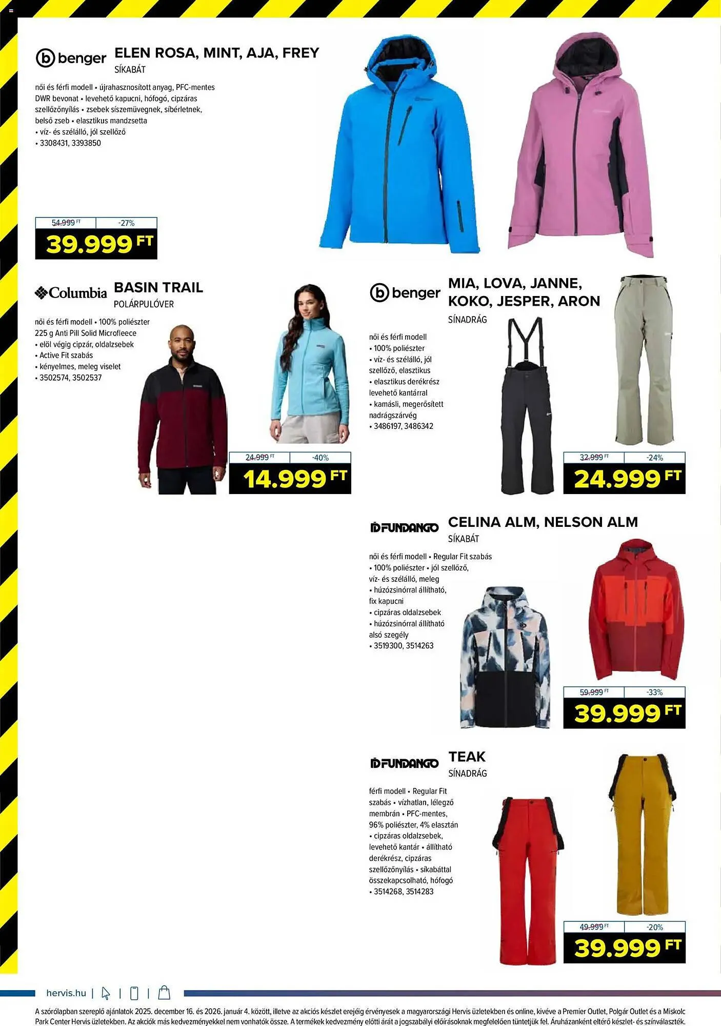 Katalógus Hervis akciós újság december 16.-tól január 4.-ig 2026. - Oldal 6