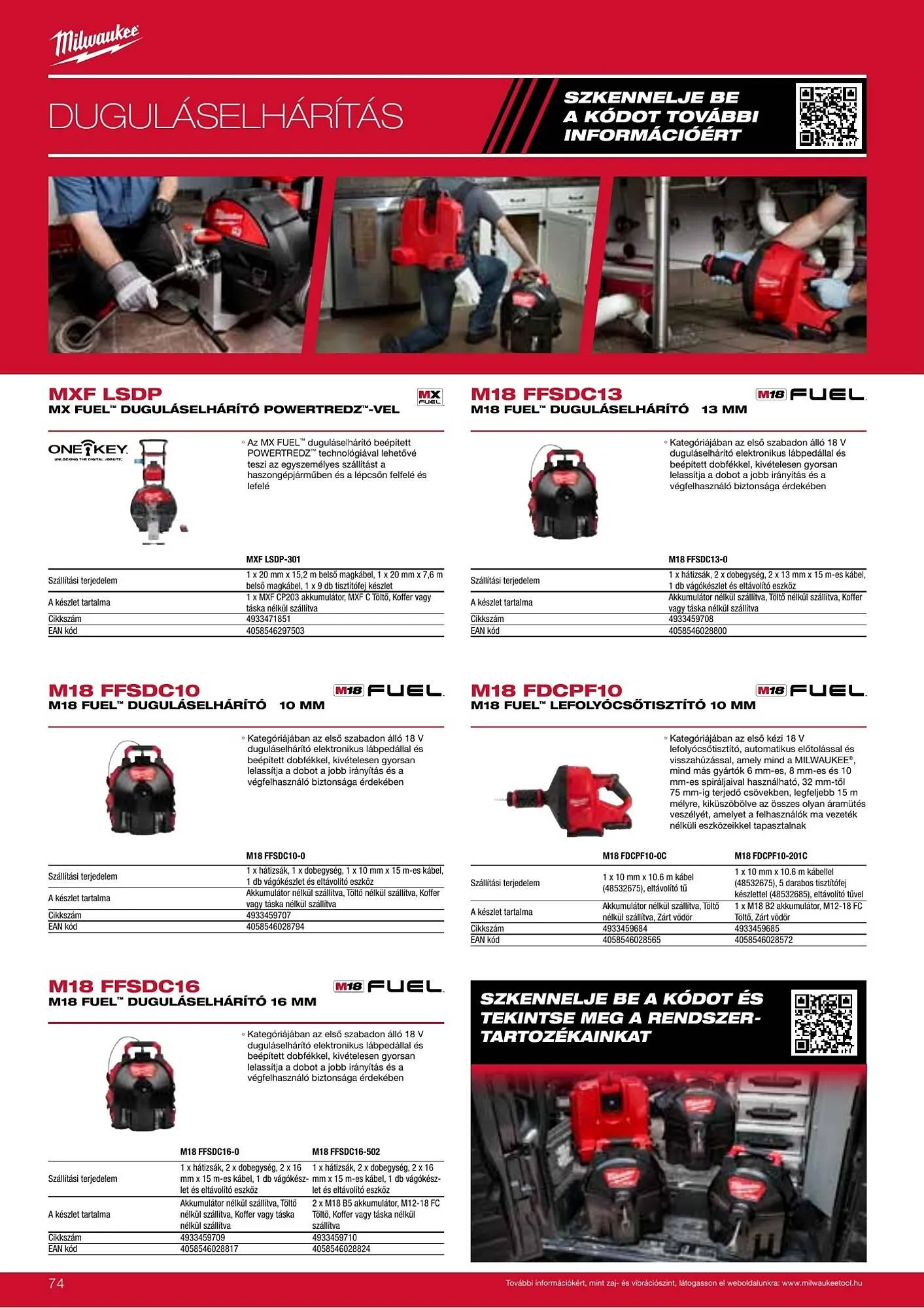 Katalógus Milwaukee akciós újság szeptember 16.-tól december 31.-ig 2026. - Oldal 74