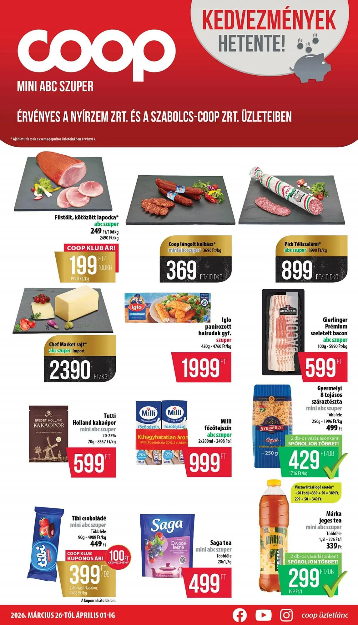 Katalógus Coop akciós újság március 26.-tól április 1.-ig 2026. - Oldal 1