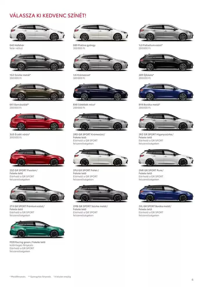 Katalógus Toyota Corolla TS MY24 november 27.-tól november 27.-ig 2025. - Oldal 6