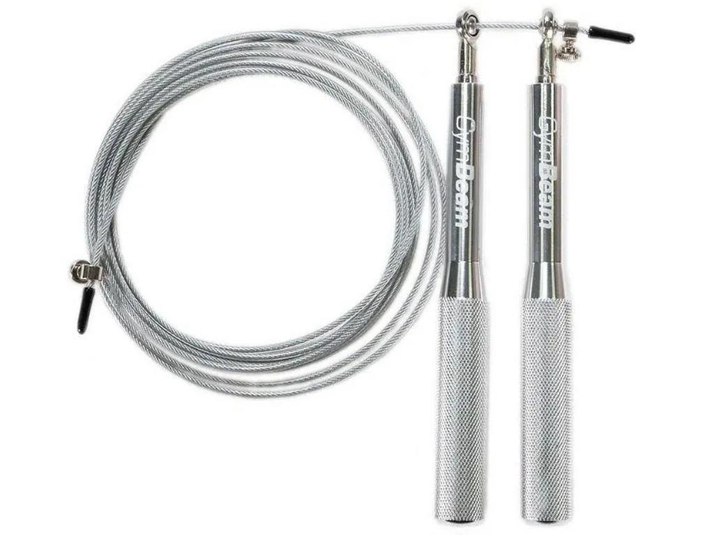 GymBeam Metal Jumping Rope Silver ugrálókötél