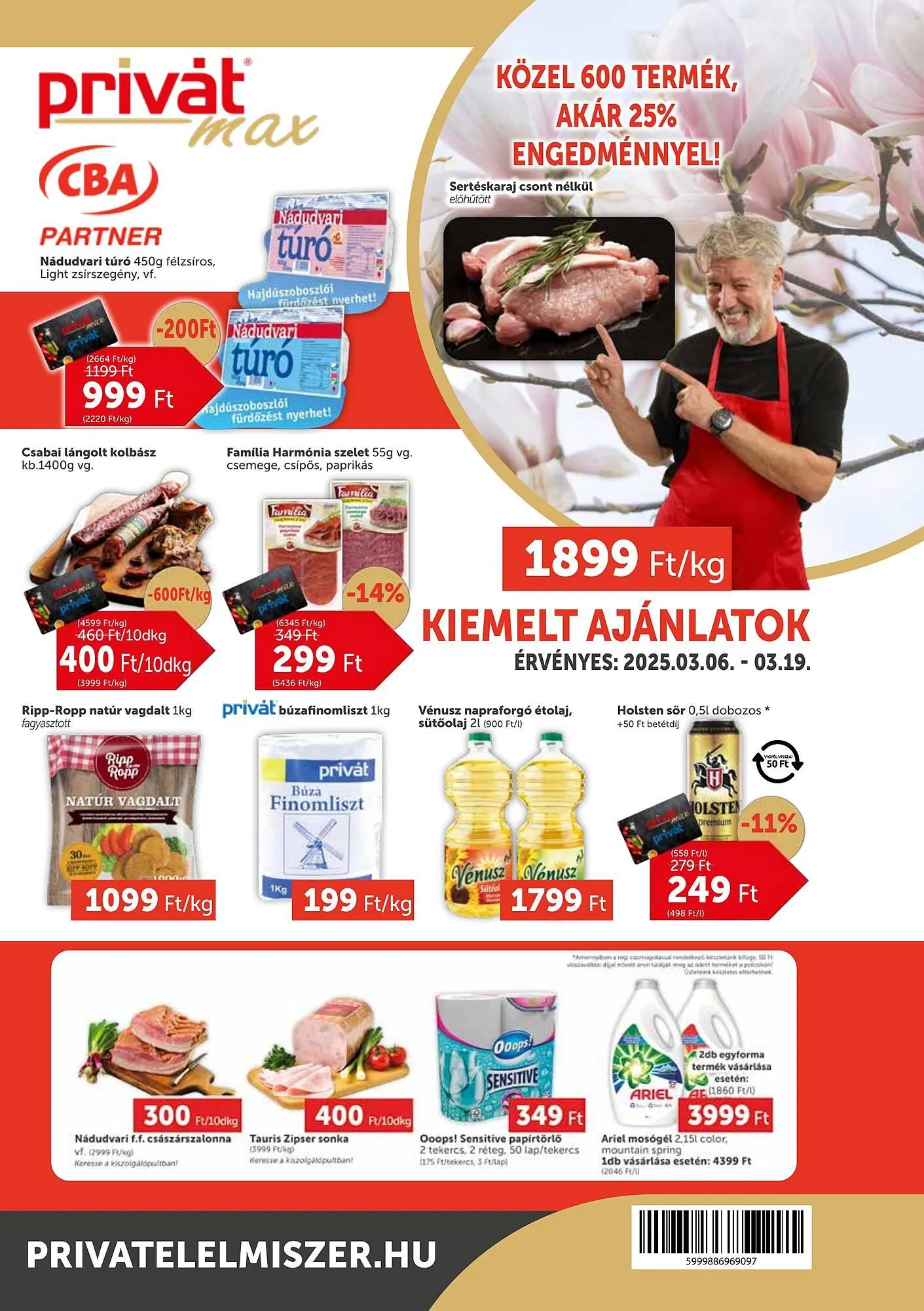 Katalógus PRIVÁT akciós újság március 6.-tól március 19.-ig 2025. - Oldal 1