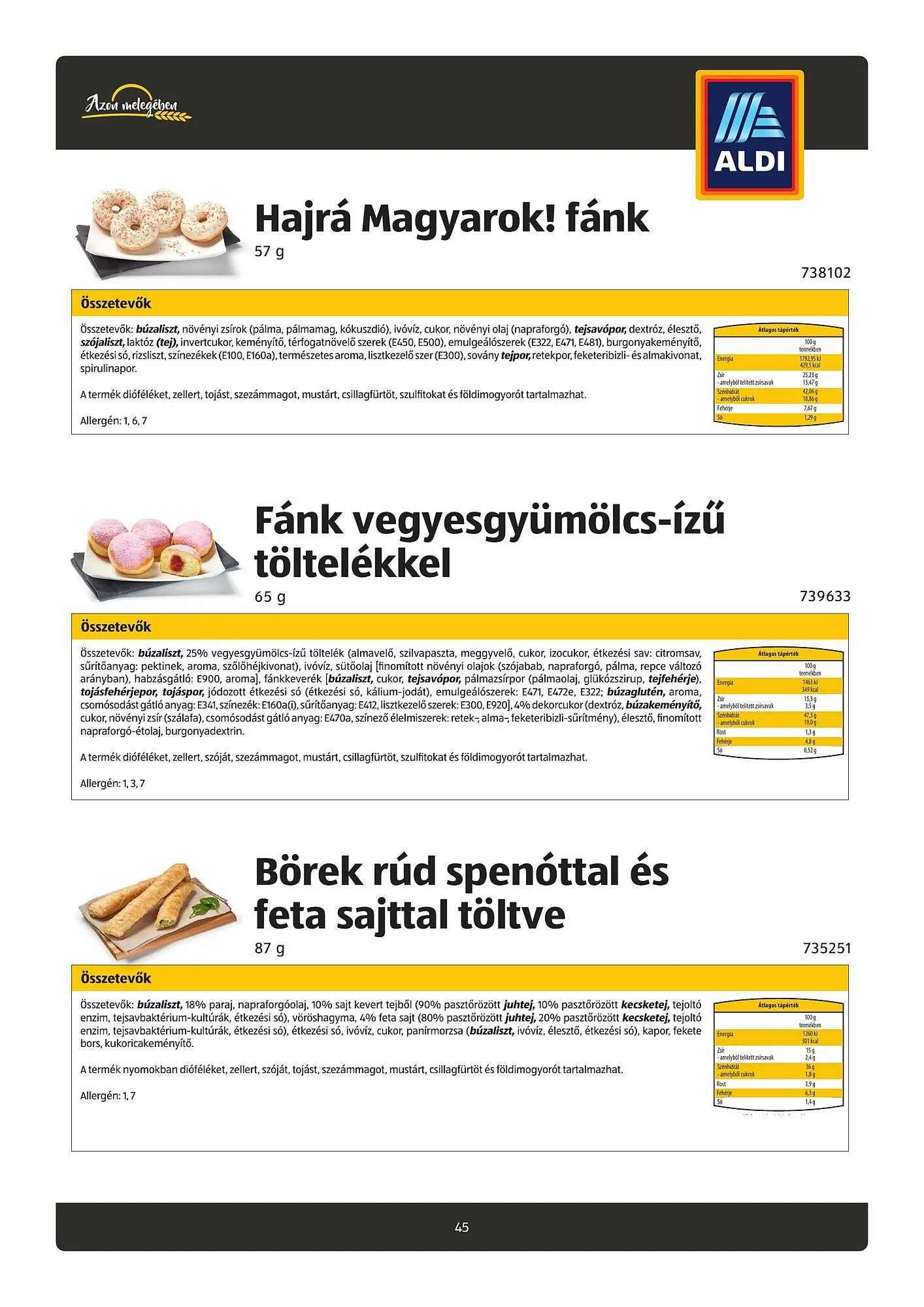Katalógus ALDI akciós újság július 26.-tól november 18.-ig 2024. - Oldal 45