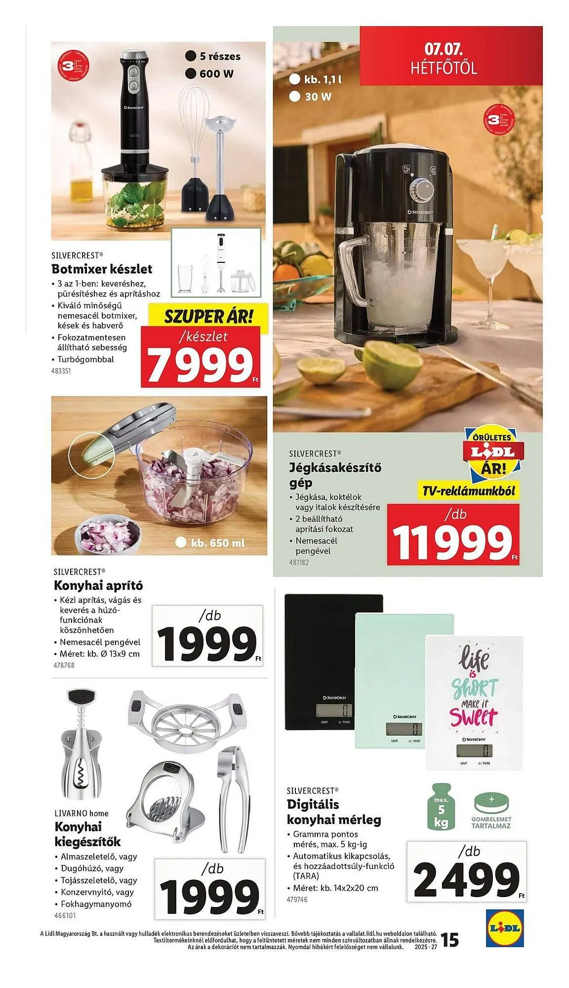 Katalógus Lidl akciós újság július 3.-tól július 9.-ig 2025. - Oldal 15