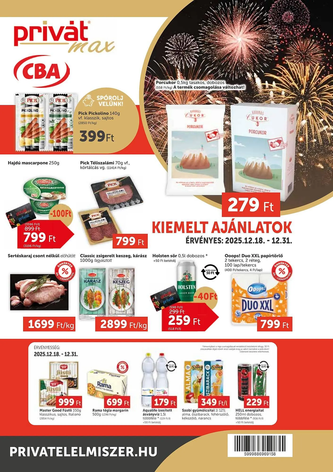 Katalógus PRIVÁT akciós újság december 18.-tól december 31.-ig 2025. - Oldal 1