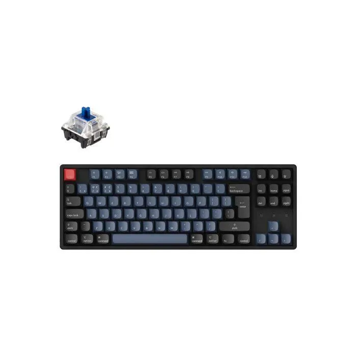 Keychron – K8 Pro nemzetközi angol mechanikus billentyűzet - RGB, Bluetooth, alumínium váz - Hot-swap Gateron G Pro Blue