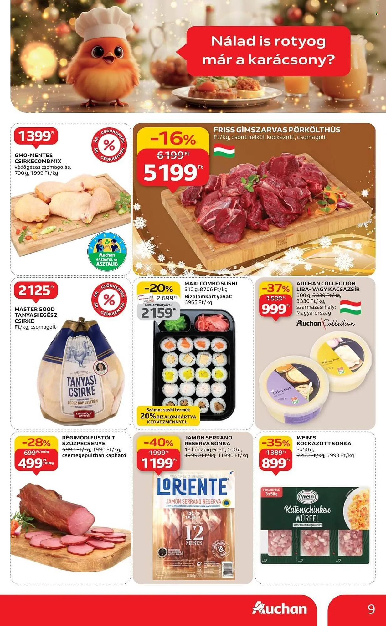 Katalógus Auchan akciós újság december 4.-tól december 10.-ig 2025. - Oldal 9