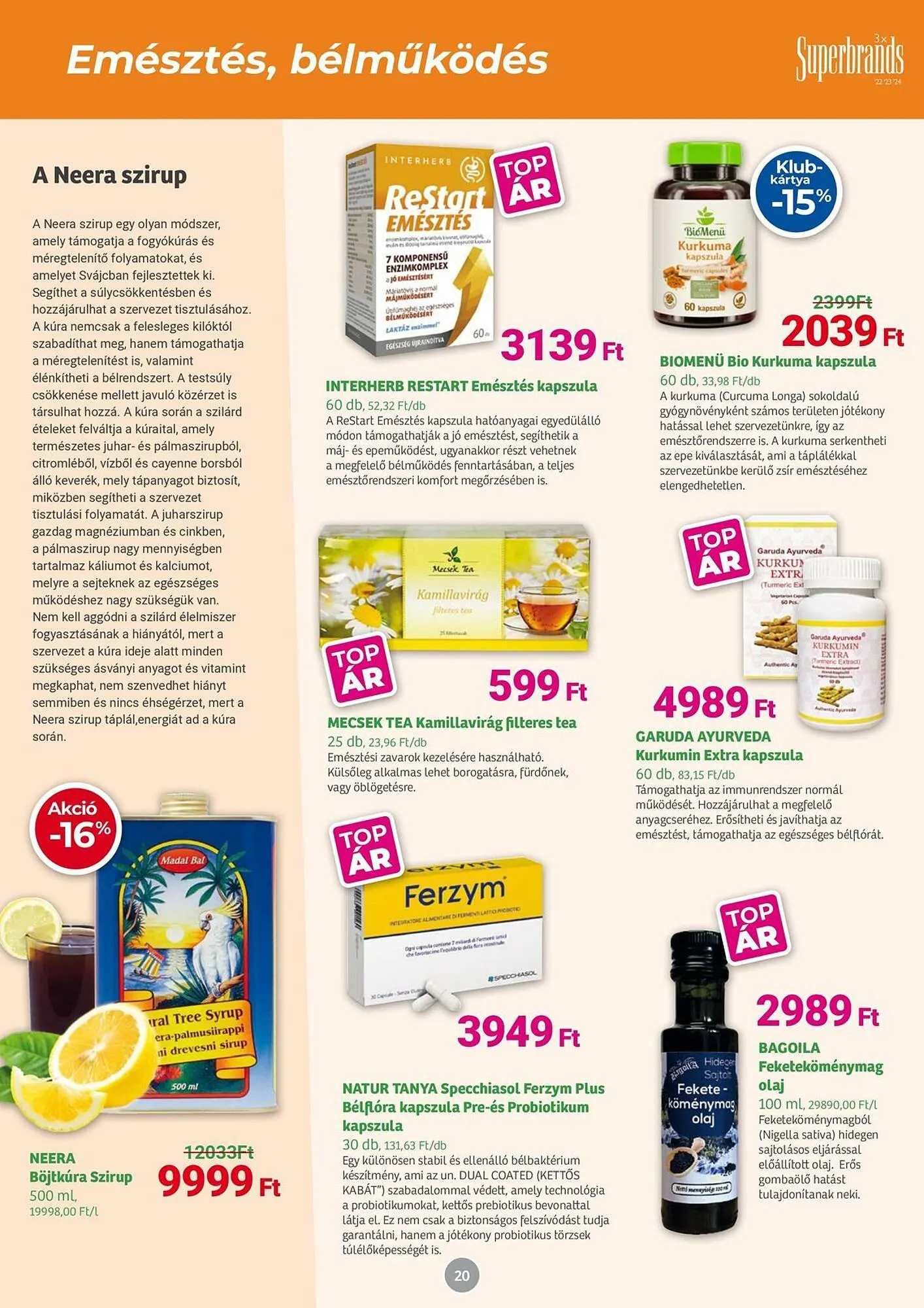 Katalógus Herbaház akciós újság március 31.-tól április 5.-ig 2025. - Oldal 20
