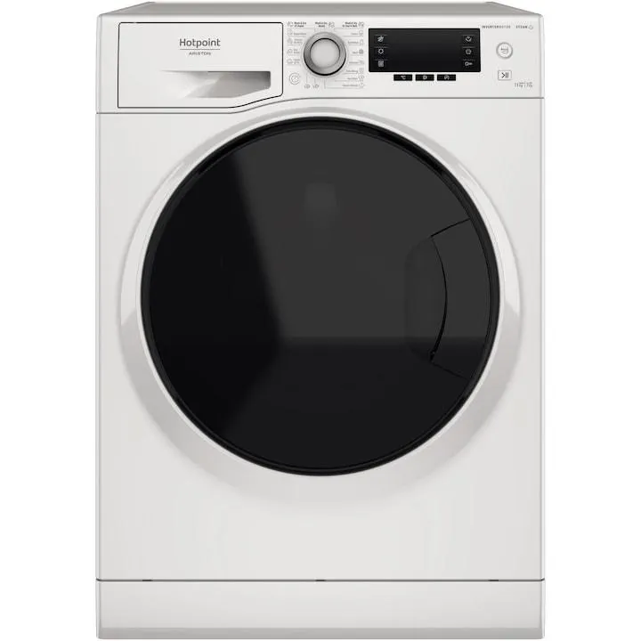 Hotpoint Natis NDD11725DAEE Mosó-szárítógép, 11 kg mosás, 7 kg szárítás, 1600 ford/perc, Inverter Motor, Display LCD, B energiaosztály, Fehér