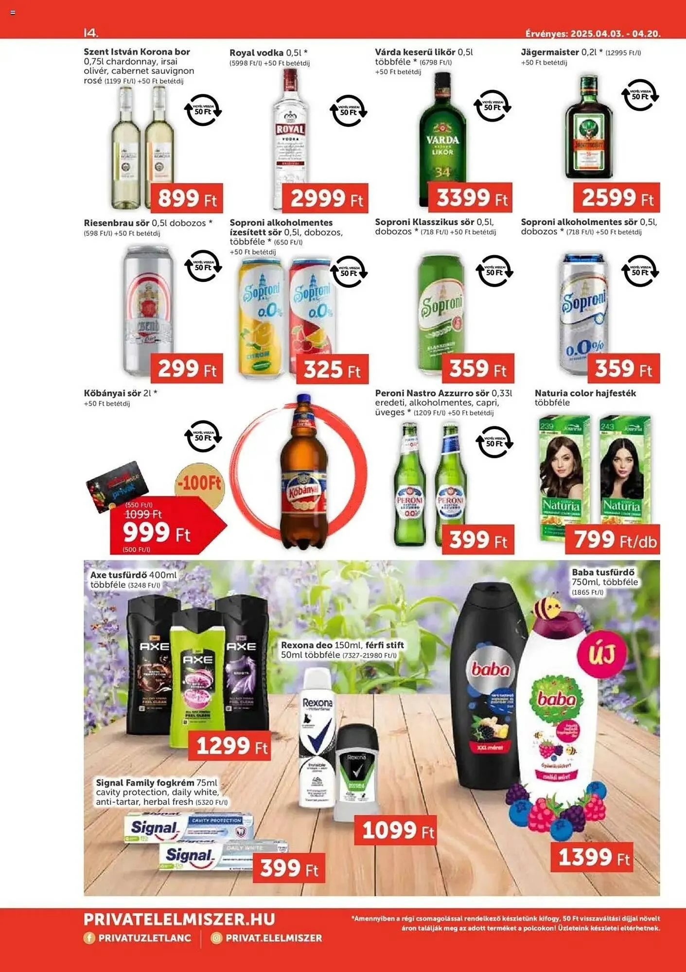 Katalógus PRIVÁT akciós újság április 3.-tól április 20.-ig 2025. - Oldal 14