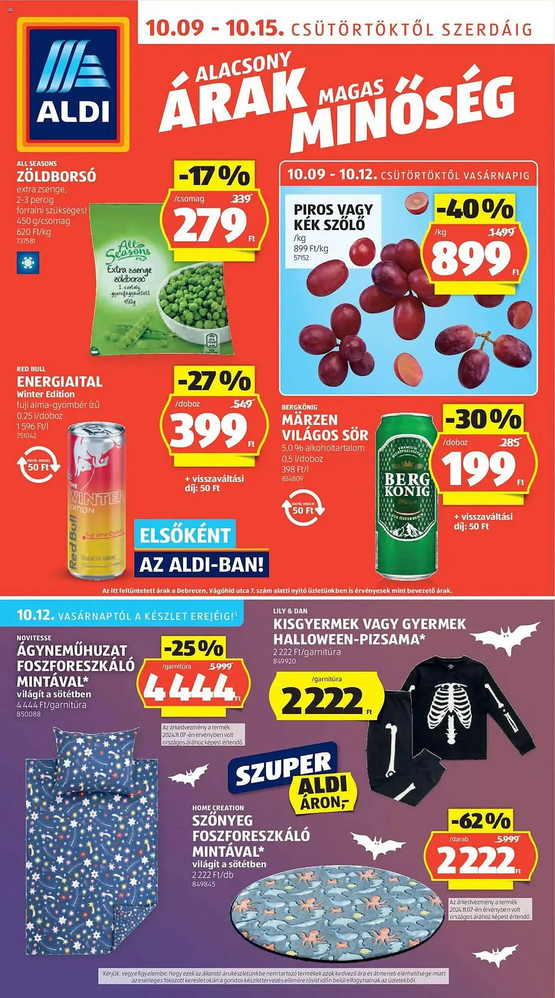 Katalógus ALDI akciós újság október 9.-tól október 15.-ig 2025. - Oldal 1